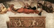LUINI, Bernardino St Catherine Carried to her Tomb by Angels asg oil painting artist